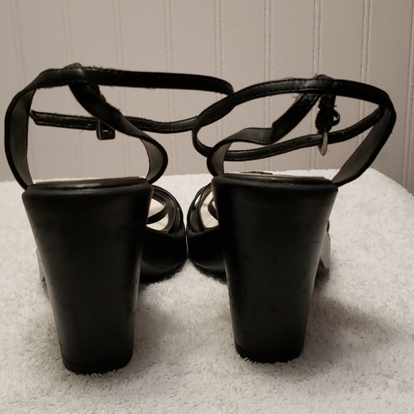 Fioni black thin ankle strap sandals, 5 - Picture 7 of 15